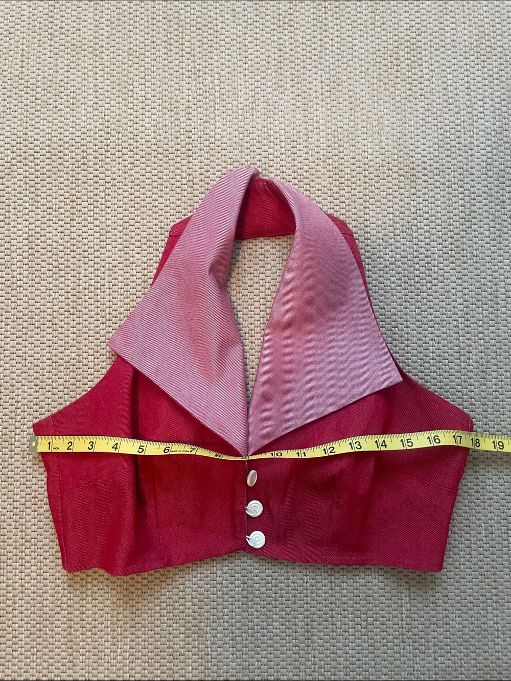 Freddie’s of pinewood Halter Crop Top red!